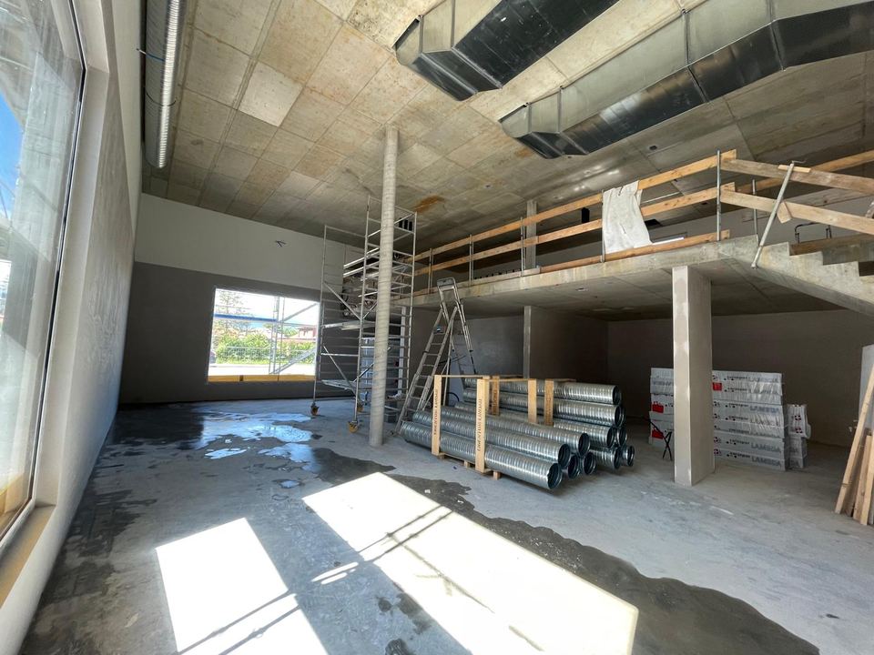 Mezzanine et plateau - chantier tertiaire